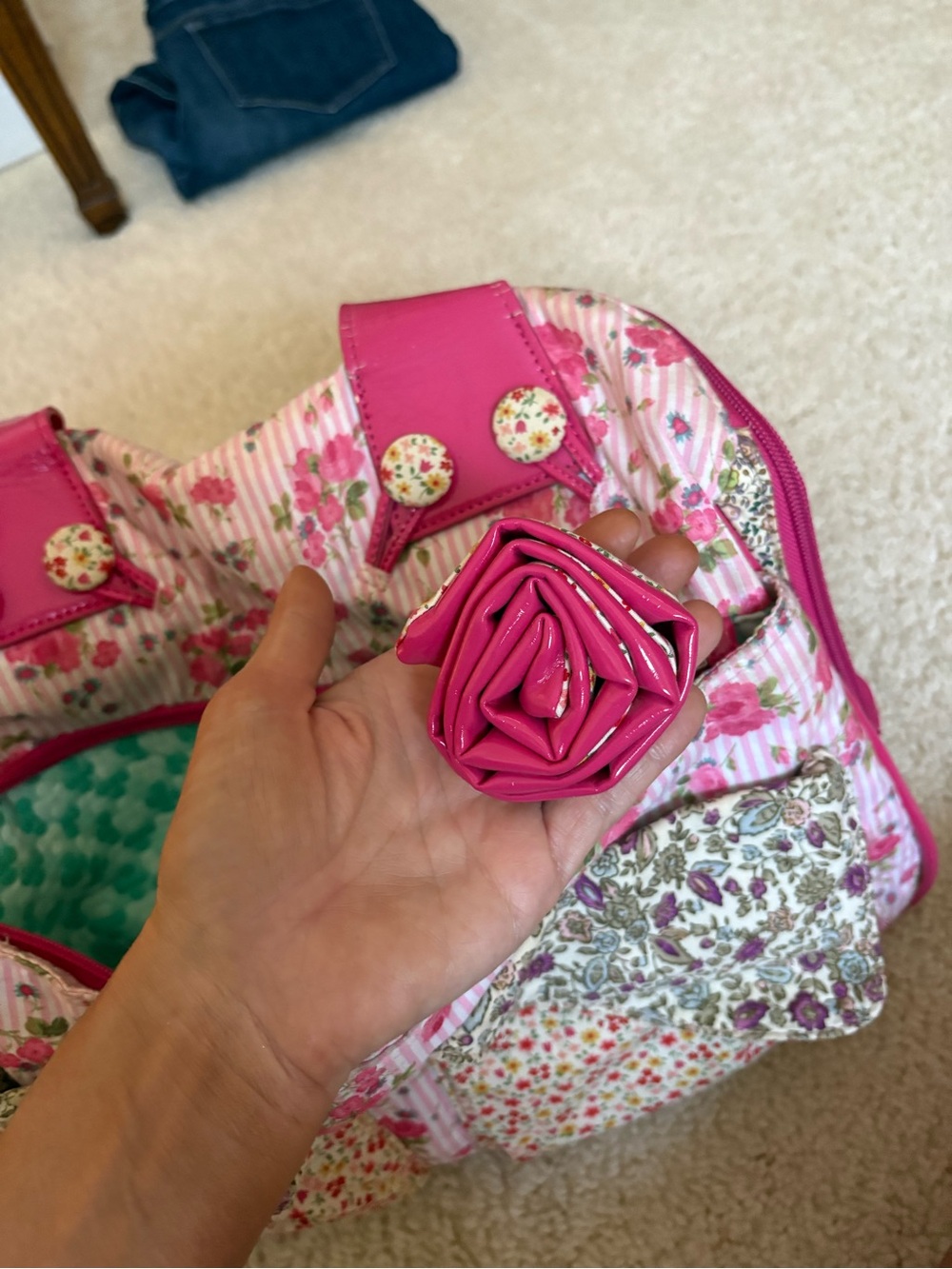 Irregular Choice ultra rare Pink Blossom Bunny Shoulder Bag - Picture 6 of 8